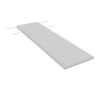 Outsunny Cojín para Tumbona de Algodón Tela Hidrófuga Asiento y Respaldo Confort 196x63x6 cm Gris Claro Aosom España