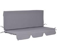 Outsunny Cojines para columpio 130x45x5 cm gris