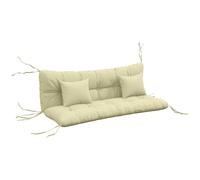 Outsunny Cojines para Silla de Patio 4 Piezas con Respaldo Blanco Crema