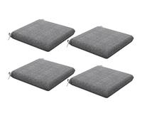 Outsunny Cojines para Sillas de Comedor Set de 4 Impermeables Protección UV 50+ para Interior y Exterior 47x47x7cm Gris Aosom España