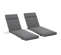 Outsunny Cojines para Tumbona Gris