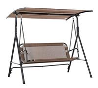 Outsunny Columpio de Jardín Exterior de 2 Plazas 172x110x155 cm Marrón