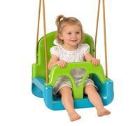 Outsunny Columpio Infantil 3 en 1 Cuerda Ajustable para Bebés Verde Oscuro