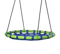 Outsunny Columpio Infantil Nido Columpio Redondo Ø100x120-180 cm Azul