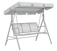 Outsunny Columpio Jardín Exterior de 3 Plazas 240 kg 171x108x150 cm Gris
