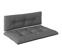 Outsunny Conjunto de 2 Cojines para Palets Acolchados de 120cm de Largo Impermeable Anti-UV para Interior y Exterior Gris Oscuro