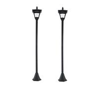 Outsunny Farolas Solares Negro