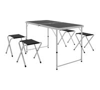 Outsunny Conjunto de Camping de 5 Piezas Ajustable 120x60x55-70 cm Negro