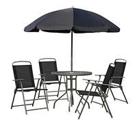 Conjunto Outsunny de muebles para jardín color Negro