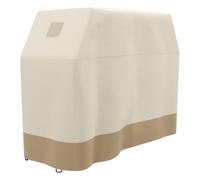 Outsunny Cubierta BBQ Parrilla Gas Rectangular 152x66x115cm Beige | Tela Oxford 300D, cubierta de barbacoa, impermeable, protección UV, resistente a desgarros, cierres antiviento