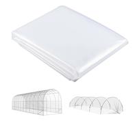 Outsunny Cubierta de invernadero de plástico, Lámina para Cubrir Plantas, Resistente a los rayos UV, Impermeable, 8x10 m Aosom España