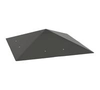 Outsunny Cubierta de Repuesto para Gazebo 3x3 m, Solo Cubierta Gris | Reemplazo de techo de gazebo, orificios de drenaje, revestimiento de PVC resistente al agua