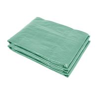 Outsunny Cubierta de Repuesto para Invernadero de Jardín 9 m² lona 3x3x2 m PE Anti-UV impermeable 6 ventanas + Puerta Enrollable con Cremallera Aosom España