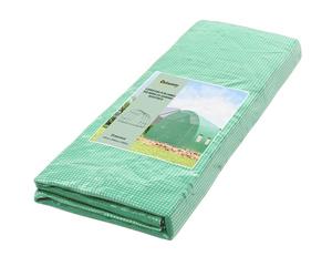 Outsunny Cubierta para invernadero de polietileno 3 x 3 m, lona para invernadero con 6 ventanas, puerta enrollable y bordes enterrados, protección UV, para agricultura, plantas, huertos y jardín