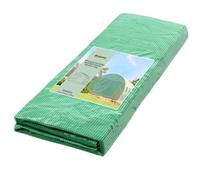 Outsunny Cubierta para invernadero de polietileno de 4 x 3 m, lona para invernadero con 8 ventanas, puerta enrollable y bordes enterrados, protección UV, para agricultura, plantas, huertos y jardín