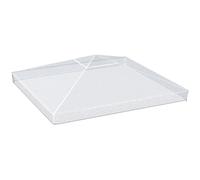 Outsunny Cubierta Protectora para Gazebo 3x3 m Cubierta Impermeable para Pérgola Toldo Carpa Transparente Aosom España