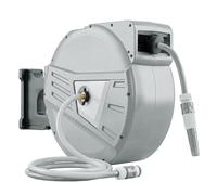 Outsunny Enrollador de Manguera Mural 40+2 m Ø15 mm Retráctil Automático, Gris Aosom España