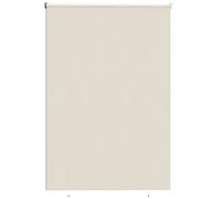 Outsunny Estor enrollable exterior 2,4 x 1,6 m estor opaco vertical protector visual retráctil impermeable, anti-UV30+, crema Aosom España