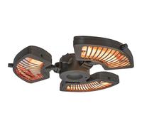 Outsunny Calefactor por Infrarrojos para Parasol 800/1600/2400W Negro