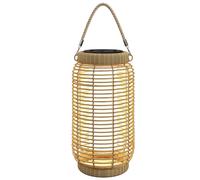 Outsunny Farola Solar de Exterior Arena con Panel Solar y Luces LED Encendido/Apagado Automático para Jardín y Terraza Ø18x37 cm Aosom España