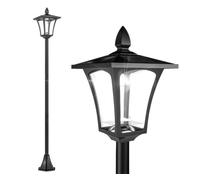 Outsunny Farola Solar Negro