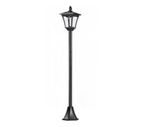 Outsunny Farola Solar Para Jardín Con Panel Solar 18x18x160 Cm Negro