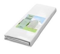 Outsunny Film Invernadero 4x2m Impermeable Puerta Enroll. 8 Vent. Blanco | Film polietileno, protección UV, cubierta de jardín resistente al desgarro para túneles de foil