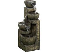 Outsunny Fuente de jardín 25x24x60 cm multicolor