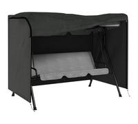Outsunny Funda Balancín Jardín con 2 Cremalleras 205x124x164 cm Gris oscuro