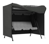 Outsunny Funda Balancín Jardín Funda Columpio Jardín Exterior Cubierta de Columpio de Tela Oxford 600D con 2 Cremalleras Impermeable 177x114x152 cm Gris Oscuro