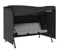 Outsunny Funda Balancín Jardín Funda Columpio Jardín Exterior Cubierta de Columpio de Tela Oxford 600D con 2 Cremalleras Impermeable 205x124x164 cm Gris Oscuro