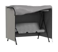 Outsunny Funda Balancín Jardín Funda Columpio Jardín Exterior Cubierta de Columpio de Tela Oxford 600D con 2 Cremalleras Impermeable 177x114x152 cm Gris