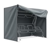 Outsunny Funda impermeable para columpio de jardín de 3 plazas, 220 x 125 x 172 cm, color gris