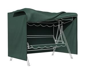 Outsunny Funda para Balancín con Cremallera Cubierta Muebles para Exterior Ideal para Columpios 205x124x164 cm Verde Oscuro Aosom España