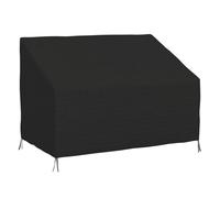 Outsunny Funda para Banco de Jardín 2 Plazas, Funda Sofá Exterior Impermeable, Tela Oxford 600D con Recubrimiento, 140x84x56/94 cm para Patio, Terraza, Negro
