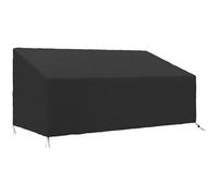 Outsunny Funda para Banco de Jardín 3-4 Plazas 218x111x63/101 cm Negro