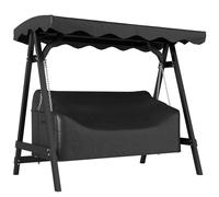 Outsunny Funda para columpio de jardín de 3 plazas, funda impermeable, resistente al viento y a los rayos UV, tejido Oxford 420D