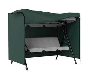 Outsunny Funda para Columpios de Exterior Impermeable con Cremallera Cubierta Muebles para Exterior de Tela Oxford 600D Ideal Columpios 205x124x164 cm Verde Oscuro
