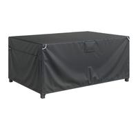 Outsunny Funda para Salón de Jardín Exterior Impermeable Tejido Oxford 420D, con Ventilación y Bolsa de Almacenamiento, 180x120x74cm, Negro