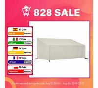 Outsunny Funda Protectora beige de Banco de 3 Plazas