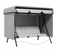 Outsunny Funda Protectora Impermeable para Balancín de Jardín 3 Plazas con Cremallera Antipolvo y Antiviento 215x155x150 cm