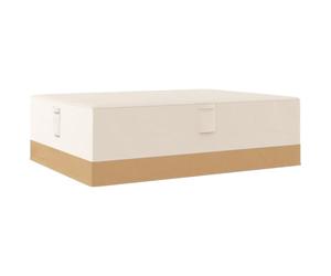Outsunny Funda Protectora para Muebles de Jardín 275x208x78 Tela Oxford 600D Impermeable Cubierta para Sofás Mesas Exterior con 4 Ventilaciones 5 Asas y Cordón de Tracción Beige