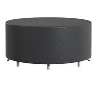 Outsunny Funda protectora para muebles de jardín resistente al invierno, impermeable, anti-UV, lona de protección tejido Oxford 420D Ø214x70Hcm Negro