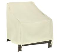 Outsunny Funda Protectora para Sillas Cubierta de Muebles Sillón Impermeable Exterior Jardín Protección contra Lluvia y Sol 68x87x77cm 600D Tela