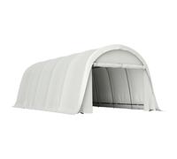 Outsunny Garaje Exterior para Coche 7,2x3,6 m con UPF50+ Tejido PE Resistente Marco de Metal Paredes Desmontables Crema