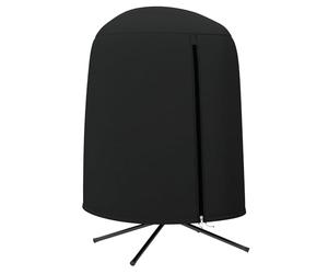 Outsunny Hanging Egg Chair Cover, funda para silla columpio individual al aire libre, protector de muebles antipolvo impermeable con cremallera, tela Oxford 420D para soporte de Φ128 x 190H cm, negro.