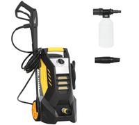Outsunny Hidrolimpiadora con bomba de aluminio 135 bar presión máxima 1800W potencia 540 L/h manguera de 5 m boquilla ajustable y asas Aosom España