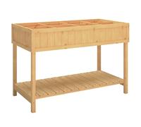 Outsunny Huerto urbano 110x46x76 cm madera natural