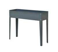 Outsunny Jardinera Elevada de Madera 100x30x80 cm Cama de Cultivo Rectangular para Plantas Verduras Flores con Drenaje Aosom España