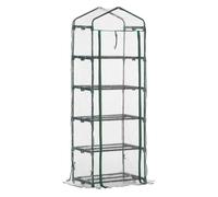 Invernadero de jardín OUTSUNNY de acero y PVC (69x49x193cm)